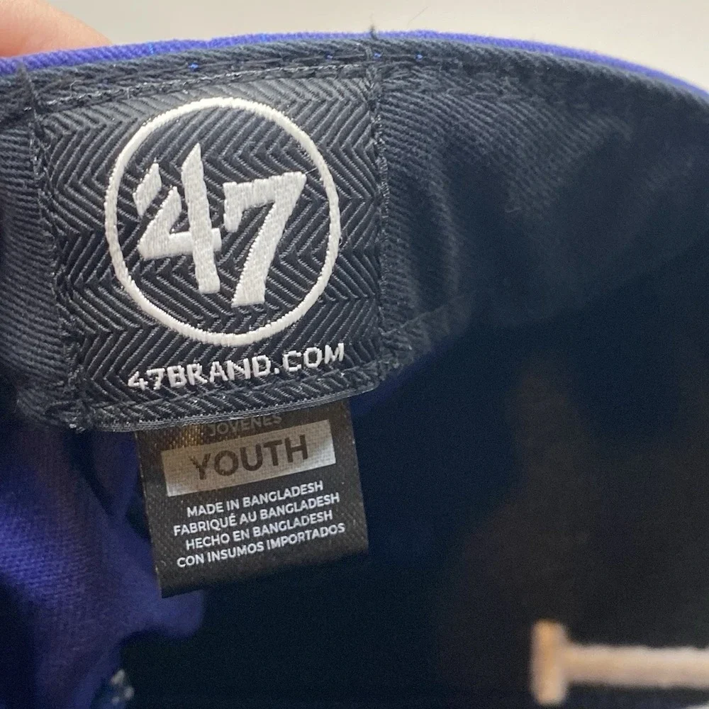 Los Angeles Dodgers Hat Youth  Faded Blue 47 Brand MVP STRAPBACK Cleaned‎